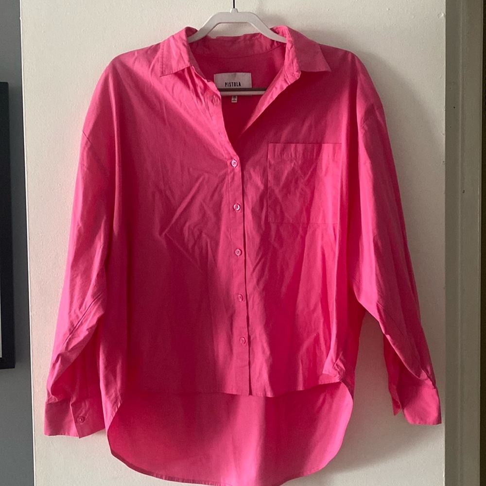 Pistola Oversized Button Down Shirt - Size Medium